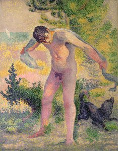 Bader die zich afdroogt in St. Tropez, 1893